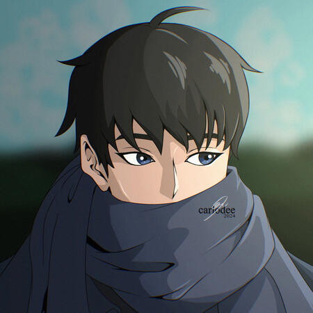 A Man with a Scarf (Random Art)